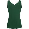 imageNinedaily Women Comfy Sleeveless Tunic Top Pleated V Neck Tanks Vest SummerGreen