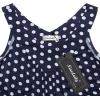 imageNinedaily Women Comfy Sleeveless Tunic Top Pleated V Neck Tanks Vest SummerNavywhite Polka Dot