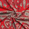 imageNinedaily Womens 34 Sleeve Plaid Shirts Zip Floral Casual Tunic Blouse TopsBeige Red
