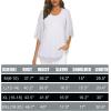 imageNinedaily Womens Tops 34 Sleeve Blouses Dressy Casual Double Layers Mesh Tunic ShirtsWhitea Little See Through