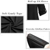 imageNinedaily Womens Tops Dressy Casual 34 Sleeve V Neck Chiffon Shirt Work BlousesBlack