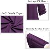imageNinedaily Womens Tops Dressy Casual 34 Sleeve V Neck Chiffon Shirt Work BlousesPurple