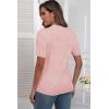 imageNinedaily Womens Tops Short Sleeve Sweater Knit TShirts Dressy Casual BlousesPink