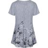 imageNinedaily Womens Tunic Summer Short Sleeve Top Loose V Neck Dressy Shirt BlouseDgrey