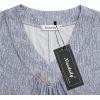 imageNinedaily Womens Tunic Summer Short Sleeve Top Loose V Neck Dressy Shirt BlouseDgrey