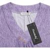 imageNinedaily Womens Tunic Summer Short Sleeve Top Loose V Neck Dressy Shirt BlouseDpurple