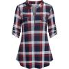 Navywhitered Plaid