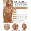 imageNinedaily Womens Summer Tops Boho Outfits Short Sleeve V Neck Shirt Casual Floral Blouses Vacation ClothesBrown
