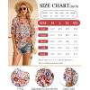 imageNinedaily Womens Summer Tops Boho Outfits Short Sleeve V Neck Shirt Casual Floral Blouses Vacation ClothesMulticoloured Floral