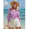 imageNinedaily Womens Sparkly Tops 34 Sleeve Dressy Casual Sequin Blouses Double Layers Loose V Neck ShirtMulticolor